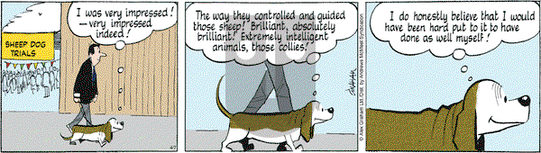 Fred Basset on Monday April 7, 2025 Comic Strip