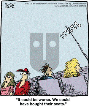 In the Bleachers on Saturday September 10, 2016 Comic Strip