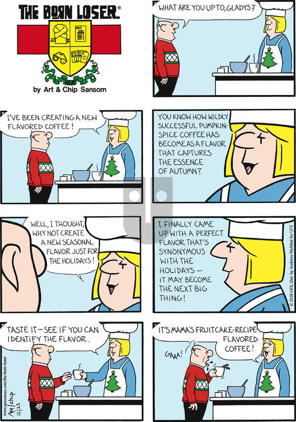 The Born Loser on Sunday December 23, 2018 Comic Strip