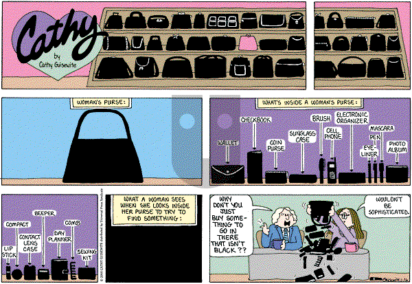 Cathy Classics - Sunday January 16, 2000 Comic Strip