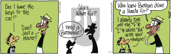 The Knight Life on Saturday July 29, 2017 Comic Strip