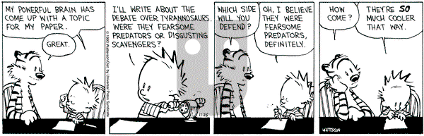 Calvin and Hobbes on Thursday November 25, 1993 Comic Strip