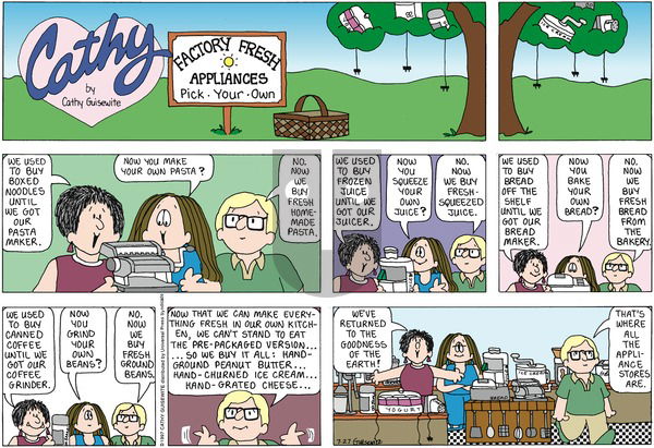 Cathy Classics on Sunday July 27, 1997 Comic Strip