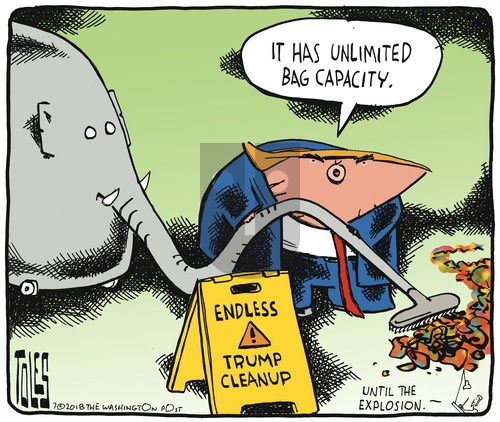 Tom Toles on Sunday July 22, 2018 Comic Strip