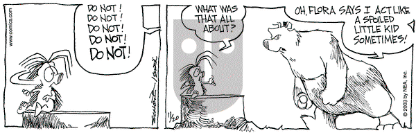 The Grizzwells on Thursday November 20, 2003 Comic Strip