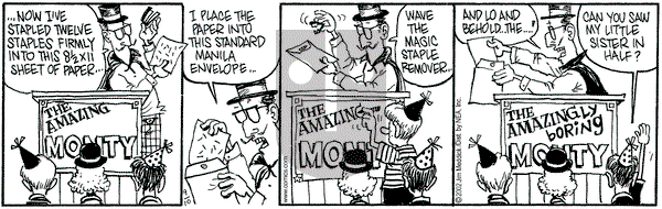 Monty on Thursday October 3, 2002 Comic Strip
