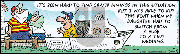 Frank and Ernest on Wednesday September 16, 2020 Comic Strip