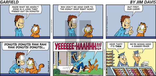 Garfield on Sunday February 19, 2017 Comic Strip