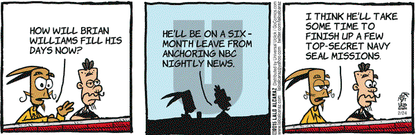 La Cucaracha on Tuesday February 24, 2015 Comic Strip