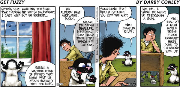 Get Fuzzy on Sunday November 7, 2004 Comic Strip