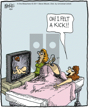 In the Bleachers on Monday October 10, 2011 Comic Strip