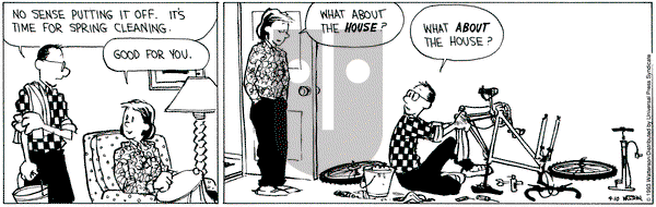 Calvin and Hobbes on Saturday April 10, 1993 Comic Strip