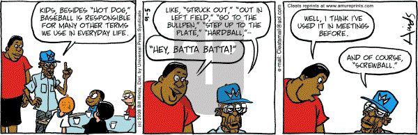 Cleats - Friday September 5, 2008 Comic Strip