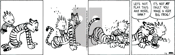 Calvin and Hobbes - Thursday July 2, 1992 Comic Strip
