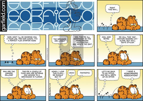 Garfield on Sunday April 10, 2016 Comic Strip