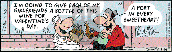 Frank and Ernest on Thursday February 14, 2013 Comic Strip