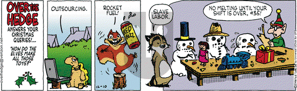 Over the Hedge on Wednesday December 10, 2014 Comic Strip