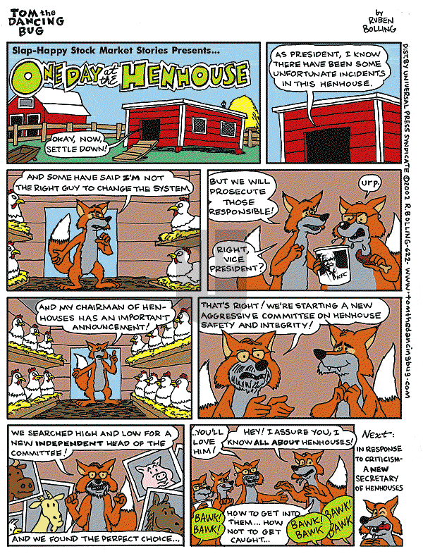 Tom the Dancing Bug on Saturday November 9, 2002 Comic Strip