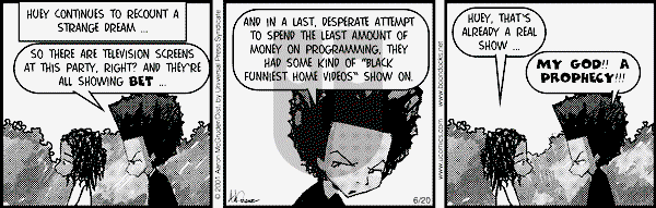 The Boondocks on Wednesday January 21, 2009 Comic Strip