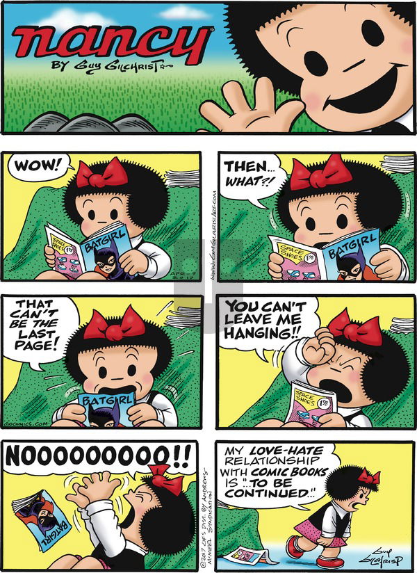 Nancy on Sunday April 9, 2017 Comic Strip