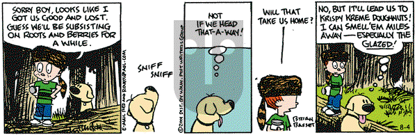 Red and Rover on Saturday August 4, 2001 Comic Strip