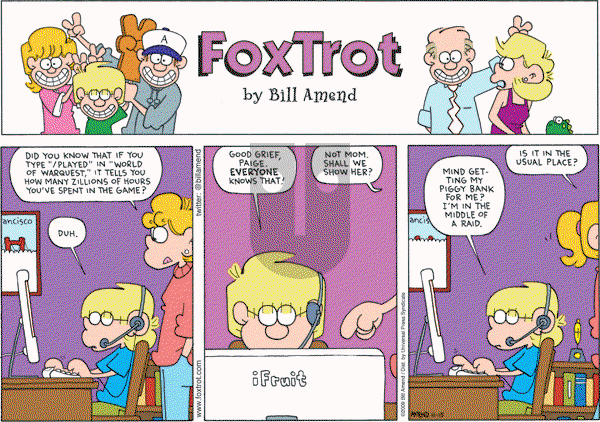 FoxTrot on Sunday November 15, 2009 Comic Strip