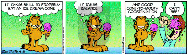 Garfield on Saturday April 18, 1998 Comic Strip