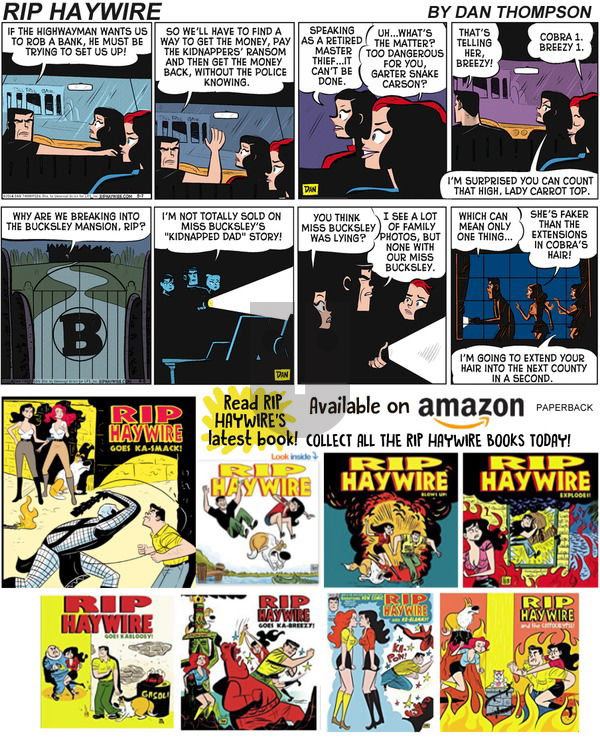 Rip Haywire on Sunday August 11, 2019 Comic Strip