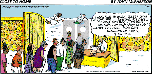Close to Home on Sunday July 6, 2003 Comic Strip