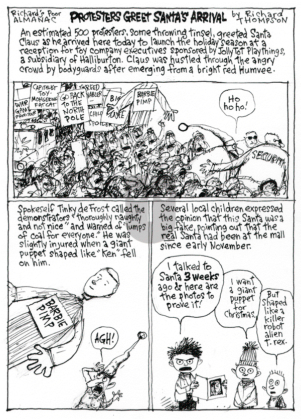 Richard's Poor Almanac on Wednesday December 9, 2015 Comic Strip