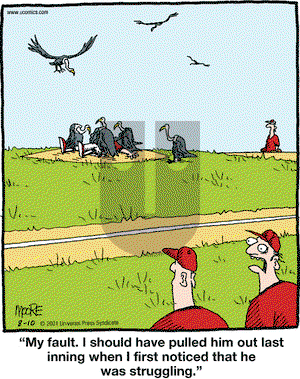 In the Bleachers on Friday August 10, 2001 Comic Strip