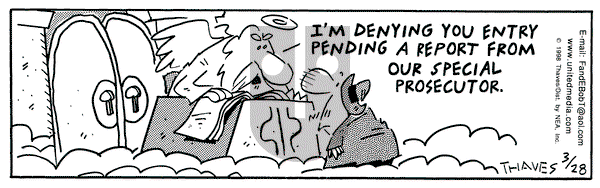 Frank and Ernest on Saturday March 28, 1998 Comic Strip