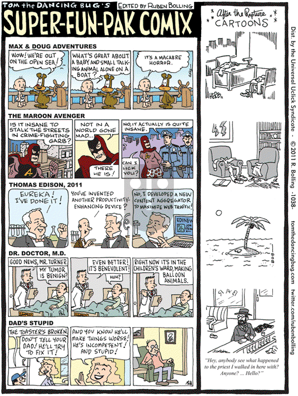 Tom the Dancing Bug on Friday May 20, 2011 Comic Strip