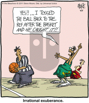 In the Bleachers on Tuesday April 5, 2011 Comic Strip