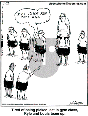 Close to Home on Friday November 23, 2001 Comic Strip