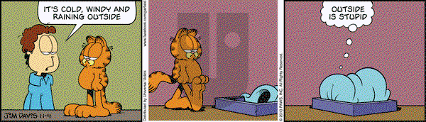 Garfield - Monday November 4, 2013 Comic Strip