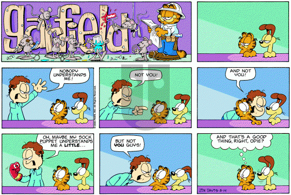 Garfield - Sunday May 14, 2000 Comic Strip