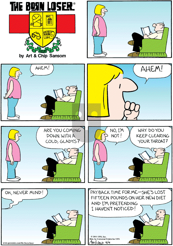 The Born Loser on Sunday September 4, 2011 Comic Strip