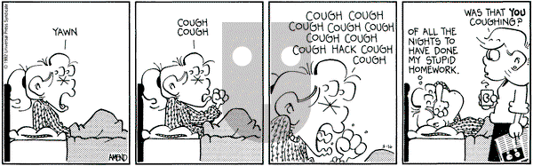 FoxTrot on Monday March 16, 1992 Comic Strip