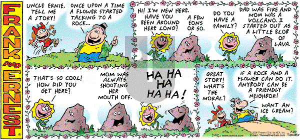 Frank and Ernest on Sunday July 27, 2008 Comic Strip