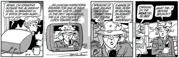 Doonesbury on Monday December 9, 2002 Comic Strip