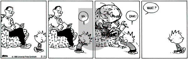 Calvin and Hobbes on Wednesday May 16, 1990 Comic Strip