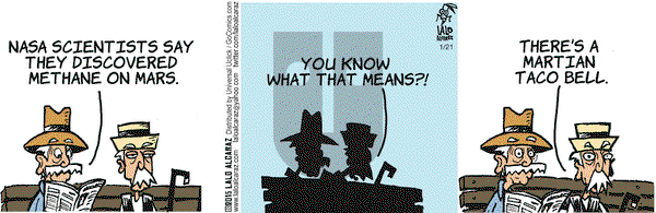 La Cucaracha on Wednesday January 21, 2015 Comic Strip