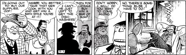 Alley Oop on Wednesday September 3, 1975 Comic Strip