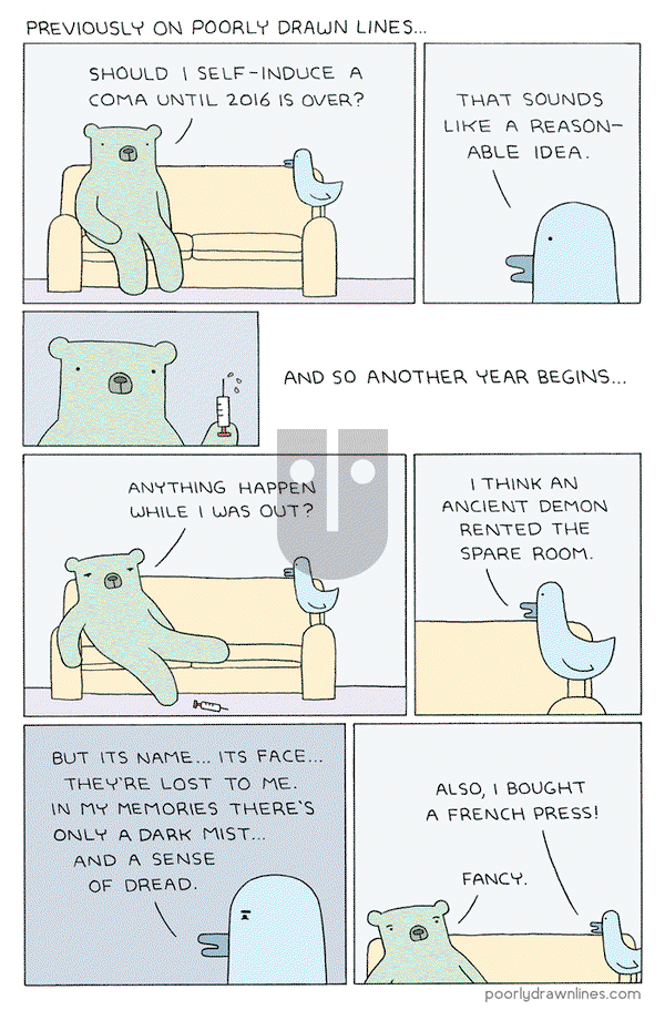 Poorly Drawn Lines on Friday January 27, 2017 Comic Strip