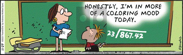 Frank and Ernest - Wednesday November 29, 2023 Comic Strip