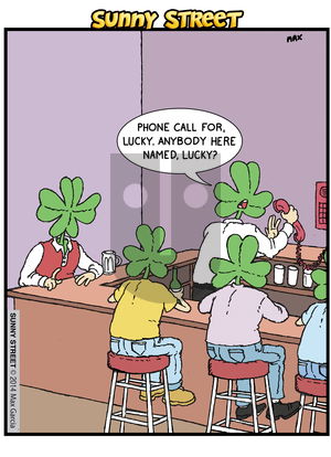Sunny Street on Monday March 17, 2014 Comic Strip