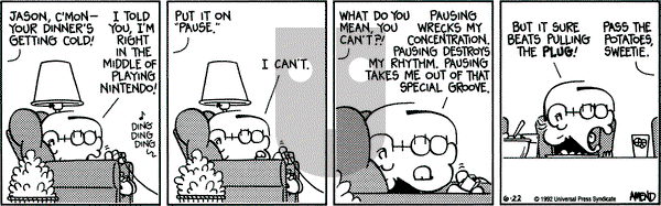 FoxTrot on Monday June 22, 1992 Comic Strip