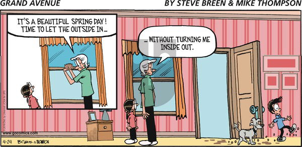 Grand Avenue on Sunday April 24, 2016 Comic Strip