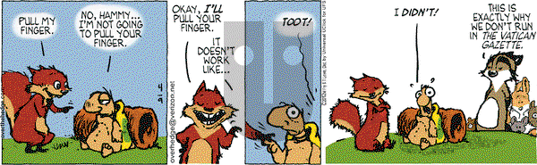 Over the Hedge on Monday April 9, 2012 Comic Strip